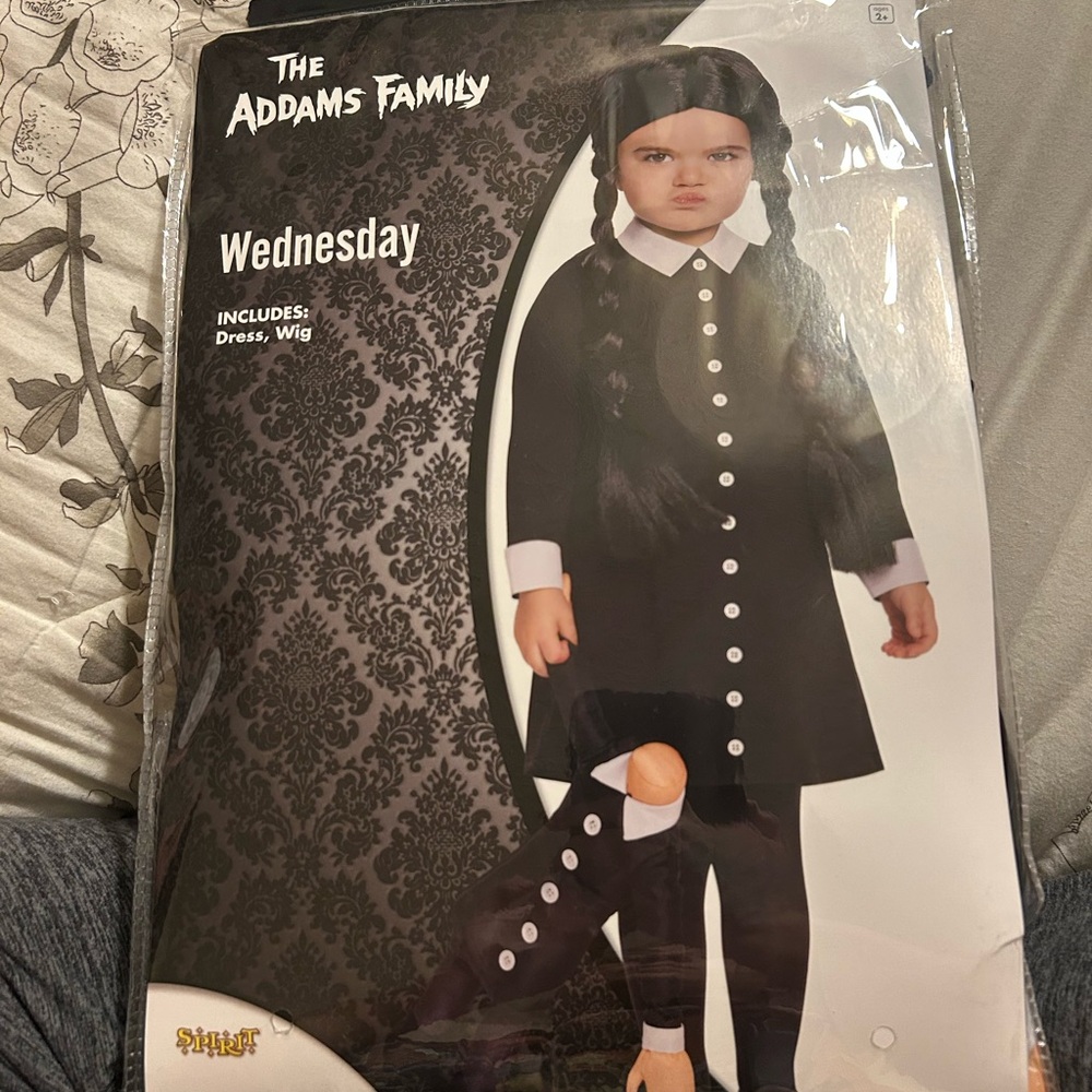 Spirit Halloween Addams Family Wednesday Kids Costume - Black and White